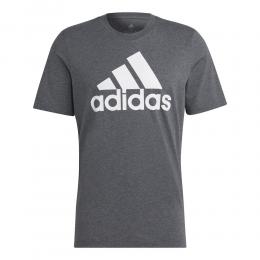adidas Big Logo Single Jersey T-Shirt Herren - Grau, Größe S