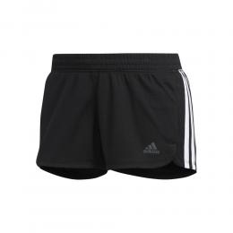 adidas Pacer 3 Stripes Knitted Shorts Damen - Schwarz, Größe L