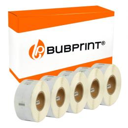 Bubprint 5x Etikettenrolle kompatibel für Dymo 11353 S0722530 25x13mm SET