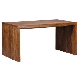 FineBuy Schreibtisch Massiv-Holz Sheesham 160 cm Computertisch Echtholz Design Ablage Büro-Tisch Landhaus-Stil