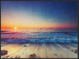 Fussmatte Sonnenuntergang 4896 - 120 cm x 200 cm / Mit Gummirand