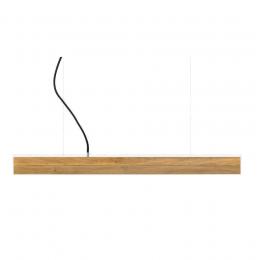 GANTlights C2o Oak Wood & Oak Pendelleuchte mit Dimmer - Eichenvollholz / kaltweiß - 92x7x7 cm