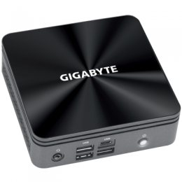 Gigabyte BRIX Barebone GB-BRi7-10710 - Intel i7-10710U 6x 1,10GHz, Intel UHD-Grafik 620, 2x DDR4 SO-DIMM, 1x M.2, oOS