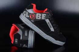 Globe Tilt Black Carbon Red Sneaker US11/EU44,5
