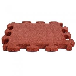 Gum-Tech Fallschutzplatte Puzzle mat 3D, Rot, 8 cm