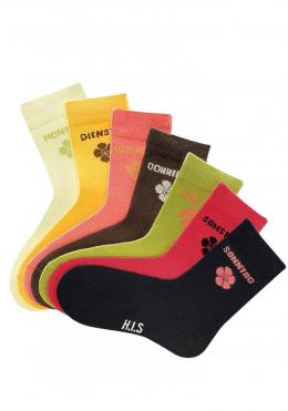 H.I.S Socken, (7 Paar), für Kinder mit Blumenmotiv