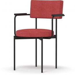 HK living Dining Chair Stuhl mit Armlehnen - askrigg - 56x54x81 cm