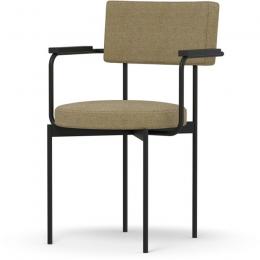 HK living Dining Chair Stuhl mit Armlehnen - kensington - 56x54x81 cm