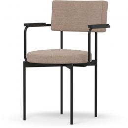 HK living Dining Chair Stuhl mit Armlehnen - morden - 56x54x81 cm