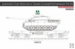 Jagdpanther G1 early production w/Zimmerit & Schwerer Plattformwagen Type SSys - Limited Edition