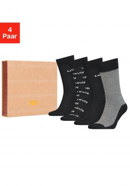 Levi's® Socken, (Box, 4 Paar), in edler Geschenkbox