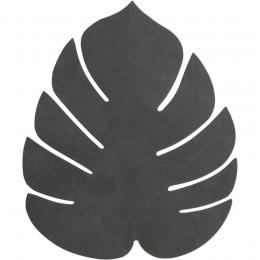Lind DNA Monstera Leaf Nupo Tischset - 4er Set - black - 4er Set - Größe S: 26x22 cm
