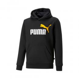 Puma Essential + 3 Col Big Logo Hoody Kinder - Schwarz, Größe XXL