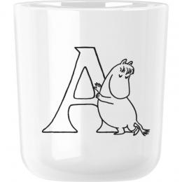 RIG-TIG by stelton Moomin ABC Kinderbecher - A - white - 200 ml - 8,3x7,4x7,4 cm