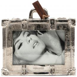 Rivièra Maison Suitcase Fotorahmen - silberfarben - 19x3,5x21 cm  - für 10x15 Fotos