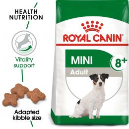ROYAL CANIN MINI Adult 8+ Trockenfutter für ältere kleine Hunde 8kg