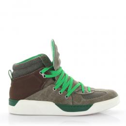 Sneaker high Canvas braun grün