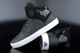 Supra Atom Black White High-Cut Sneaker US8,5/EU42