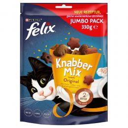 1 + 1 gratis! 2 x Felix Katzensnacks  - KnabberMix: Original (2 x 330 g)