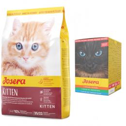 10 kg Josera + 6 x 70 g Filet Multipack gratis! - Kitten
