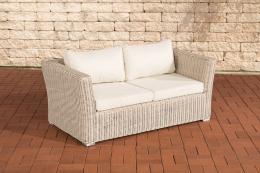 2er Sofa Mandal Cremeweiss perlweiß