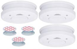3x Grundig Optischer Rauchmelder 10 Jahre Lebensdauer - 85 dB MIT 3x Magnethalterung