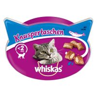 6 + 2 gratis! 8 x Whiskas Katzensnacks - Knuspertaschen: Rind (8 x 60 g)