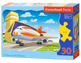 A Plane on the Runway - Puzzle - 30 Teile