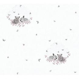 A.S. Création Little Stars Vliestapete - grau (Code: 355642) - Breite 0,53 m - Rollenlänge 10,05 m