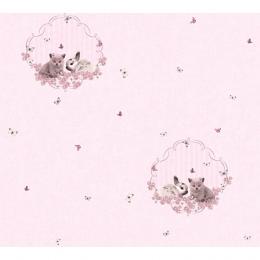 A.S. Création Little Stars Vliestapete - rosa (Code: 355641) - Breite 0,53 m - Rollenlänge 10,05 m
