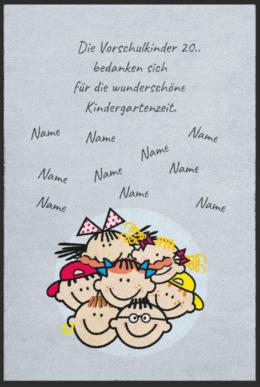 Abschiedsgeschenk Fussmatte Kindergarten 6013 - 85 cm x 160 cm