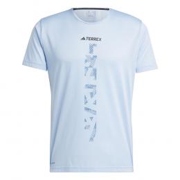 adidas Agravic Laufshirt Herren - Blau, Größe L
