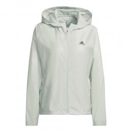 adidas Fast Zip Solid Laufjacke Damen - Grün, Größe XL