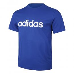 adidas Linear Single Jersey T-Shirt Herren - Blau, Gr&ouml;&szlig;e L