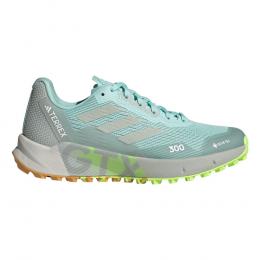 adidas Terrex Agravic Flow 2 GTX Trailschuh Damen - Grau, Limette, Größe 39 1/3