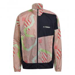 adidas Trail Laufjacke Herren - Rot, Gr&uuml;n, Gr&ouml;&szlig;e L