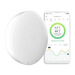 Airthings Radon-Messgerät / Luftgütemonitor Wave Plus, CO2-Messgerät, VOCs, Batteriebetrieb