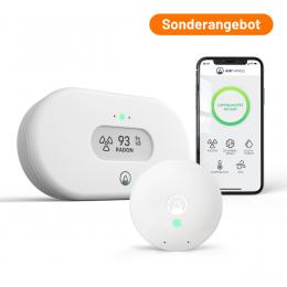 Airthings Spar-Set Luftgütemonitor View Radon und Wave Mini