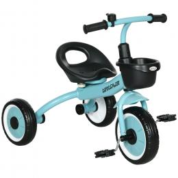 AIYAPLAY Dreirad, Kinderfahrrad mit verstellbarer Sitz, Laufrad mit Fahrradkorb, Klingel, Kinderrad mit Pedalen, Lauffahrrad für 2-5 Jahre