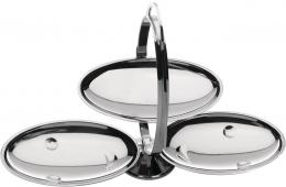 Alessi AM37 ANNA GONG ETAGERE - silber - 44 cm x 20 cm x 27 cm