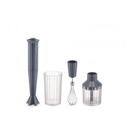 Alessi PLISSÉ Stabmixer-Set - grau - Ø 7 cm - Höhe 34 cm