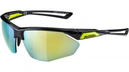 Alpina Nylos HR Fahrradbrille BLACK-NEON YELLOW CMY ONE SIZE