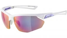 Alpina Nylos HR Fahrradbrille WHITE-PURPLE ONE SIZE