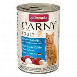 Animonda Katzenfutter Carny Adult Rind, Kabeljau & Petersilienwurzeln 6x400g