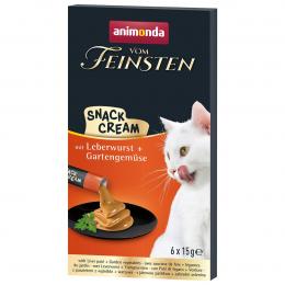 animonda vom Feinsten Snack Cream Leberwurst + Gartengem&uuml;se 30x15g