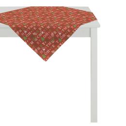 Apelt 2500 Winterwelt Mitteldecke - rot/grün - 85x85 cm