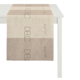 Apelt Loft Style Slogan Tischl&auml;ufer - beige - 44x140 cm