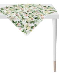 Apelt Mitteldecke Summergarden 1624 - weiß/rose - 88x88 cm