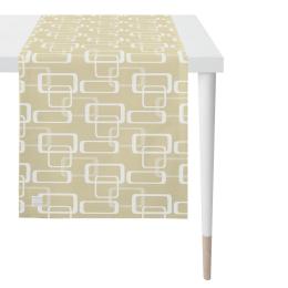 Apelt Outdoor 3966 Tischl&auml;ufer - beige-wei&szlig; - 46x135 cm