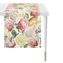 Apelt Summer Garden Sina Tischläufer lang - rose-gelb - 40x170 cm
